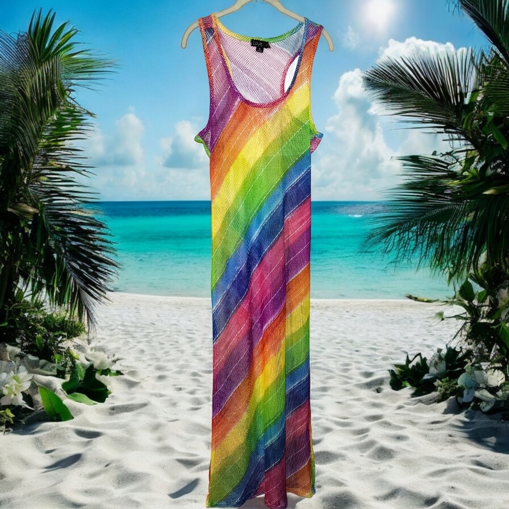 LOVE ❤️  Rainbow Cover-up | Size XL